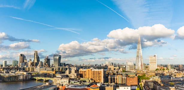 伦敦市鸟瞰全景图