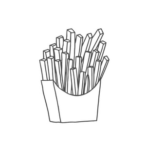 手画的食物素描图片