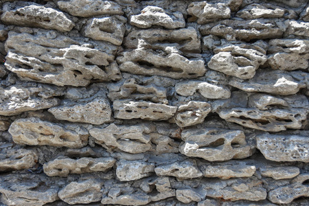 石灰石壳屋旧墙的质地