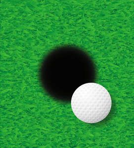 高尔夫球场球矢量图