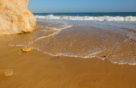 葡萄牙南部的阿尔加维，阿尔加维，美丽海滩