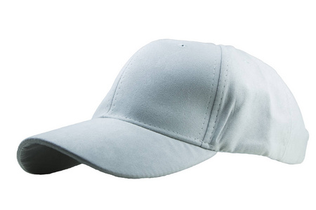 侧剪切路径侧面视图的灰色帽子孤立在白色背景上,文件包括优秀的剪切