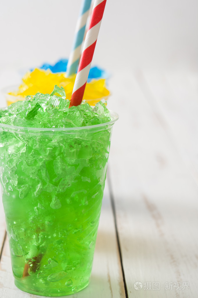 多姿多彩的夏天 slushies 白木