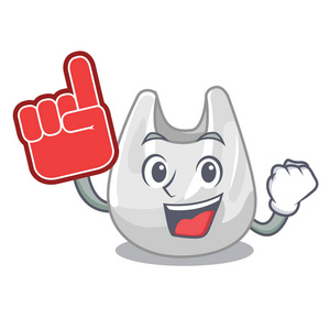 手指塑料泡沫手指塑料袋吉祥物卡通照片