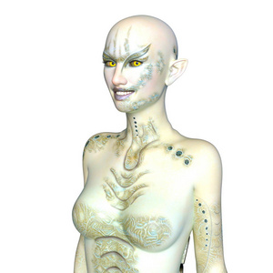 一个外星人图片