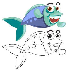 游泳的鱼的动物纲要照片