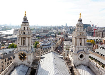 从圣保罗大教堂俯瞰伦敦城