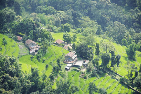 尼泊尔博卡拉的小村庄图片
