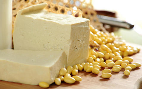 豆腐黄豆照片