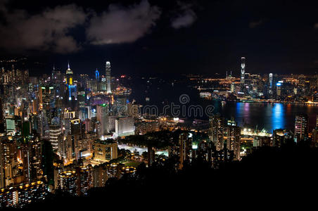 香港城市夜景图片