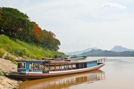 老挝琅勃拉邦船站