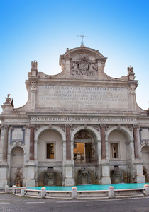 fontana dellacqua paolaacqua paola喷泉，gianicolo，罗马，意大利