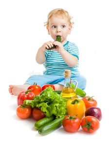 宝宝吃健康食品白蔬菜