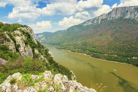 多瑙河峡谷，卡扎内莱马里国家公园，罗马尼亚塞尔维亚边界