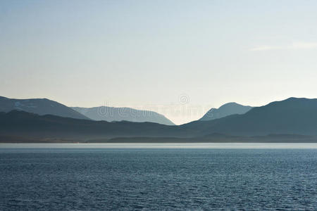 天气 风景 自然 挪威 木材 春天 森林 日落 地平线 峡湾