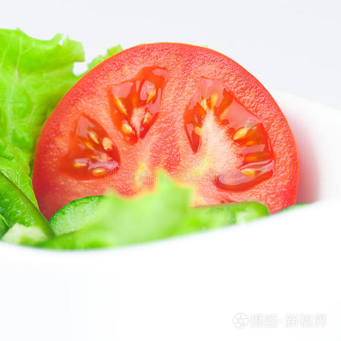生菜西红柿黄瓜和胡椒