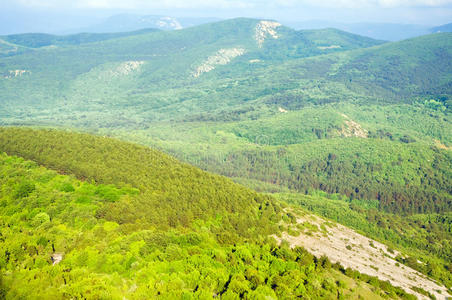 山景。自然构成。