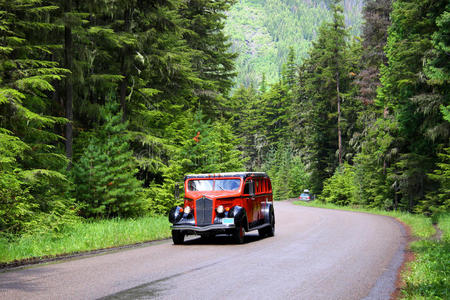 冰川国家公园巴士之旅