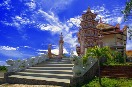 潘提埃的佛教寺庙。