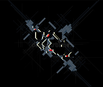 数字计算机技术商业背景图片