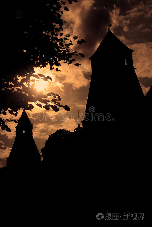 莫斯科克里姆林宫塔楼剪影