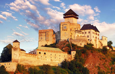 斯洛伐克城堡特伦辛
