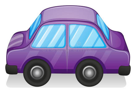 紫色的玩具车