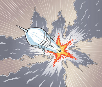 火箭发射现场图片