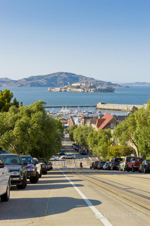 美国旧金山大街恶魔岛