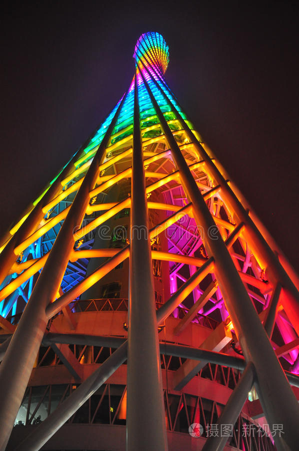 夜景中国广州市中心上海夜空陆家嘴上午国际金融中心中国广州市中心