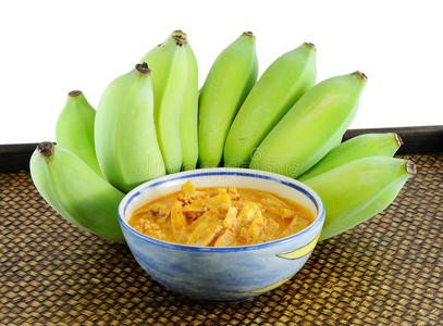 香蕉咖喱泰国美食图片