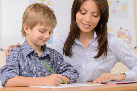 米老师老师和学生.照片