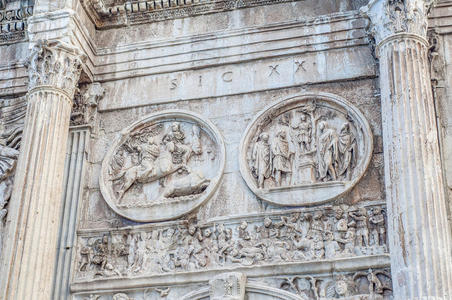 意大利罗马的君士坦丁拱门