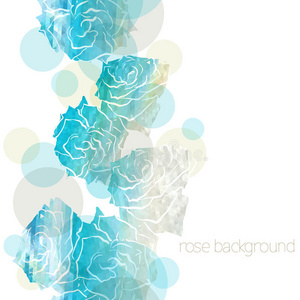 玫瑰色背景。花卉抽象图案