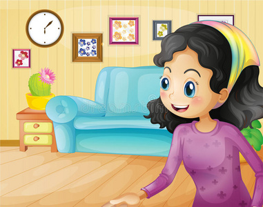 薰衣草卡通图片-薰衣草卡通素材-薰衣草卡通插画-摄图新视界