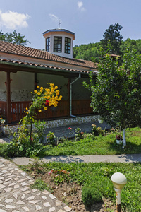 教会从第十九世纪圣徒乔治被称为教会 Stoyna 牧师在 Zlatolist 村, 布拉戈耶夫格勒地区, 保加利亚