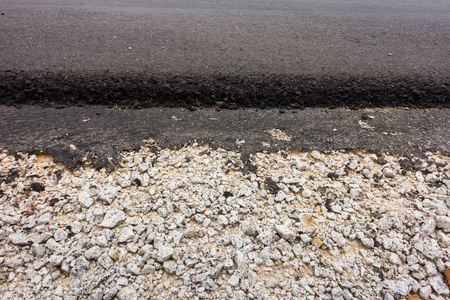 路面铺装碎石及混凝土沥青图片