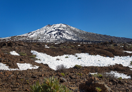 金丝雀岛特内里费岛的泰德火山