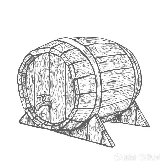 木水桶简笔画图片