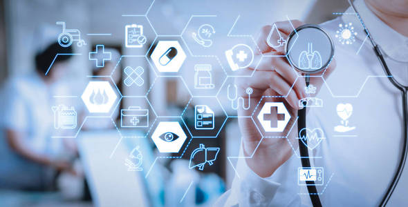 智能医院图片-智能医院素材-智能医院插画-摄图新视界