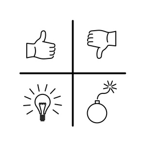 威胁客户概念向量swat分析图标照片