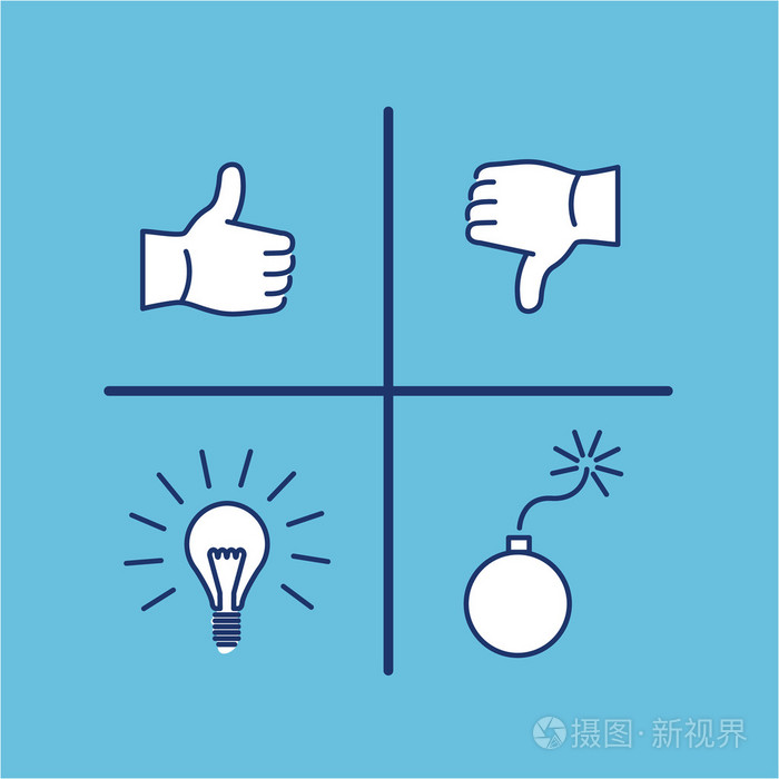 概念向量swat分析图标