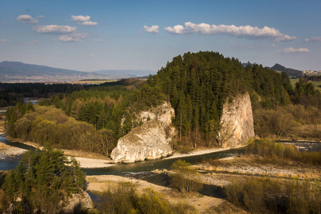 波兰 Pieniny 自然保护区 Bialka 河峡