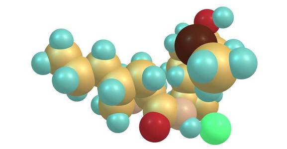 克林霉素是一种 lincosamide 抗生素, 用于治疗一些细菌感染 中耳和骨感染, 盆腔炎, 肺炎。3d 插图