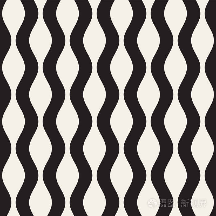 复古的波浪纹.几何线条单色设计