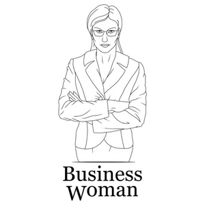 在生意的女老板照片