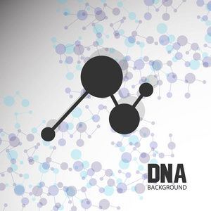 底层结构。分子和基因网格。医学和科学。矢量图形