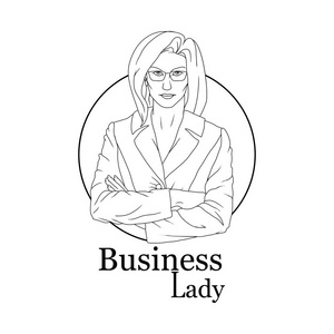 在生意的女老板照片