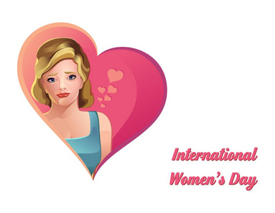 国际劳动妇女节的心象征图片