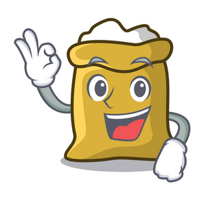 好面粉字符卡通风格矢量插画照片